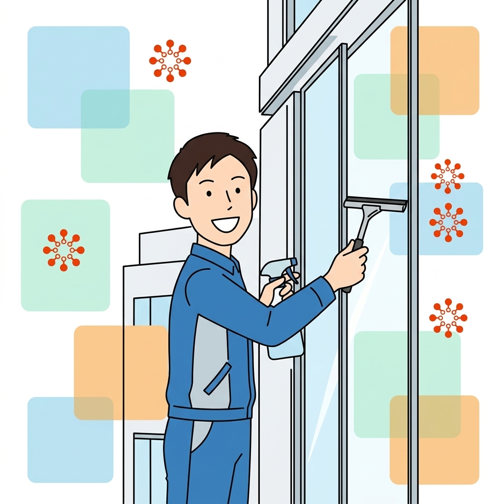 ビルメンテナンスのイラスト