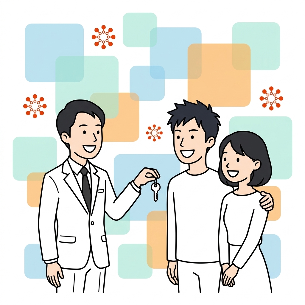 不動産仲介のイラスト