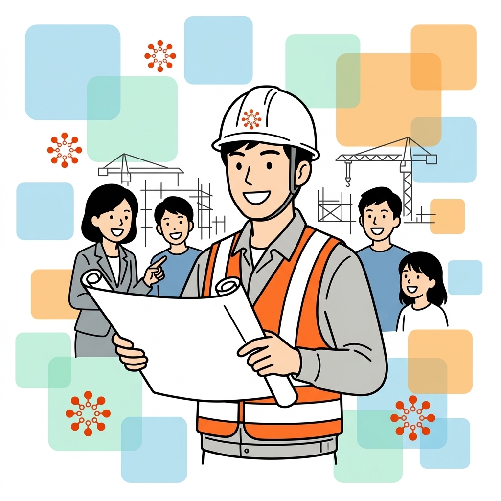 建設(元請)のイラスト