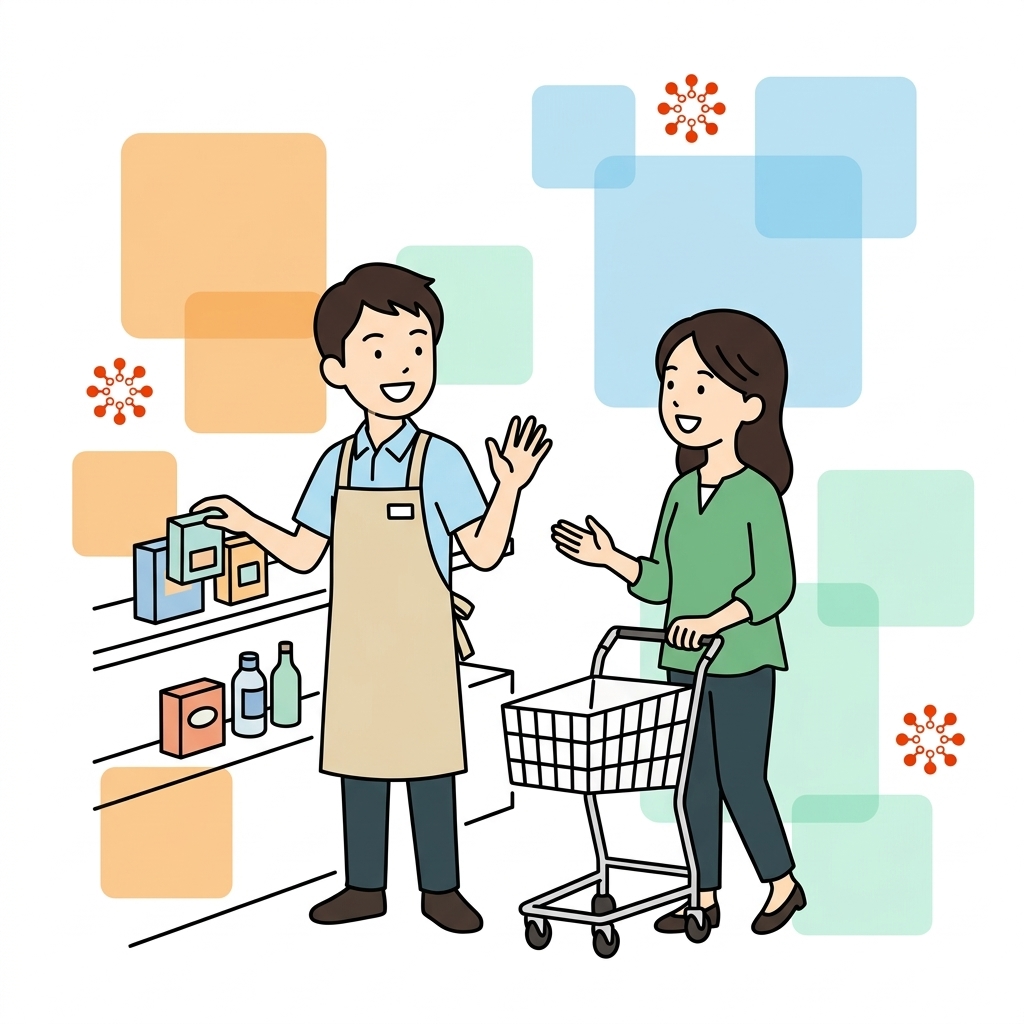 小売(チェーン)のイラスト